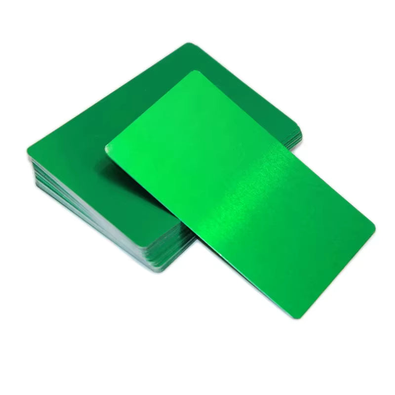 Visittkort i eloksert aluminium