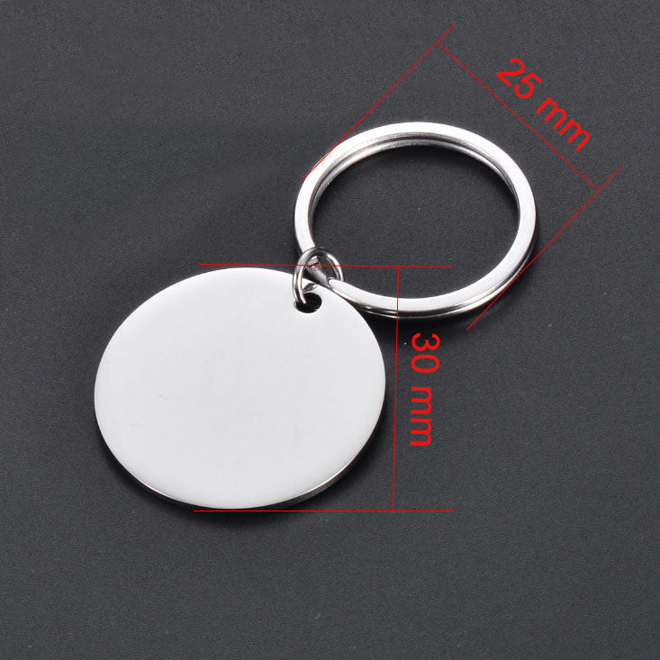 Elegant rundt ID-Skilt - 30mm